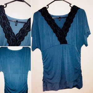 Maurices  fancy teal blouse